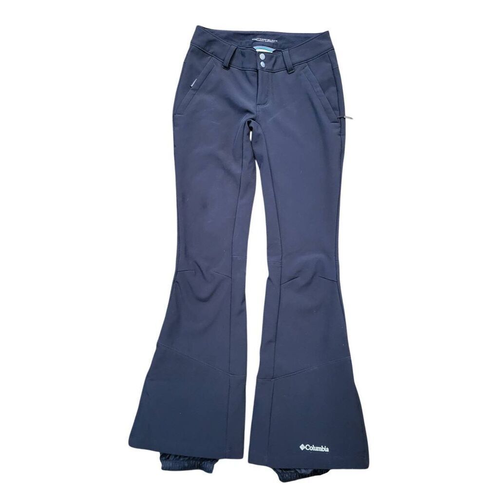 Columbia Snow Pants Women's 2 Black Squaw Ascent Softshell Ski Snowboard Winter
